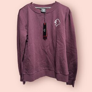 Ape Athletics Crewneck Maroon Sweatshirt Mens Sz L NWT